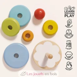 Culbuto arc-en-ciel à empiler - Le Toy Van