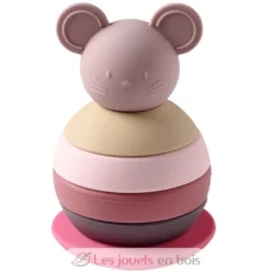 Culbuto empilable souris rose - Nattou