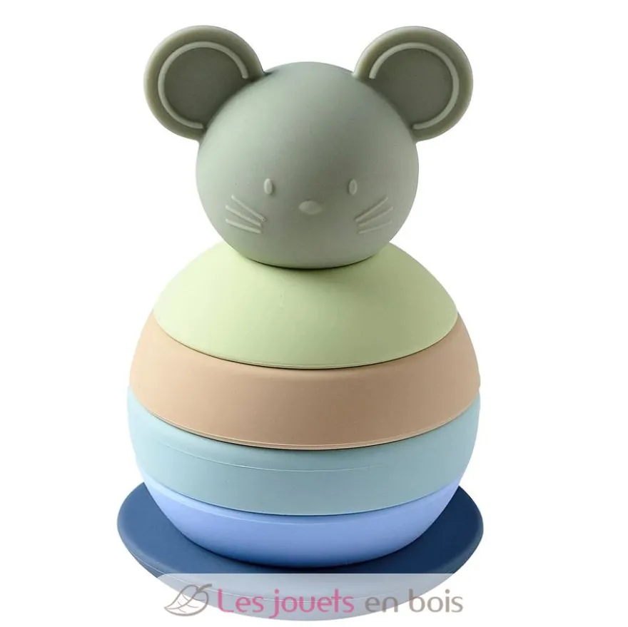 Culbuto empilable souris verte - Nattou