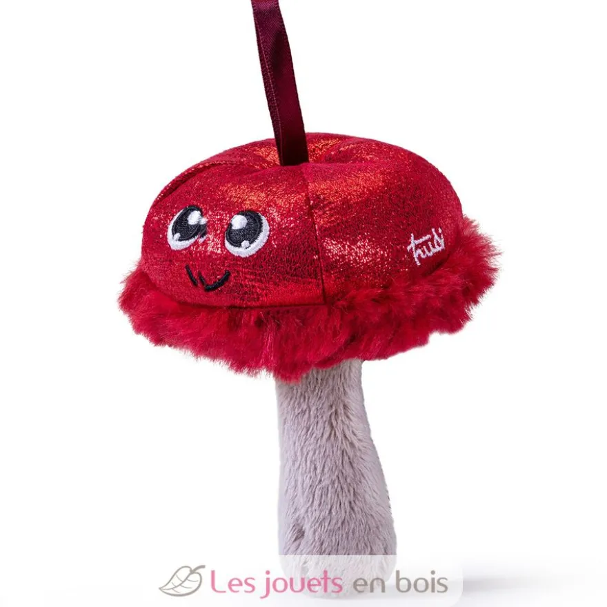 Déco champignon à suspendre bordeaux - Trudi