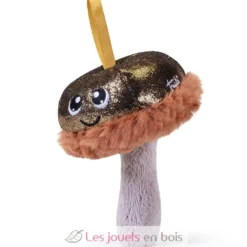 Déco champignon à suspendre doré - Trudi