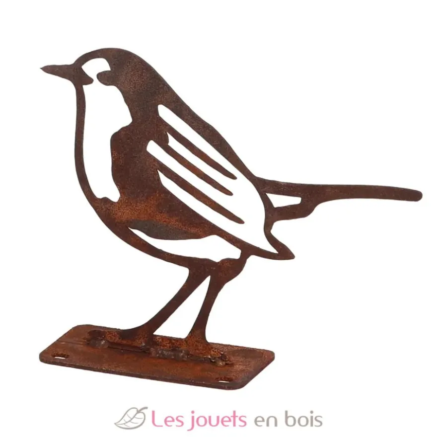 Décoration de jardin en acier rouillé Rouge gorge - Esschert Design