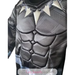 Déguisement Black Panther avec muscles 7-8 ans - Rubies
