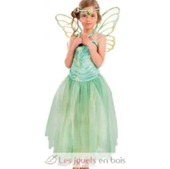 Déguisement Fée Danae verte 128 cm 3 pcs - Chaks