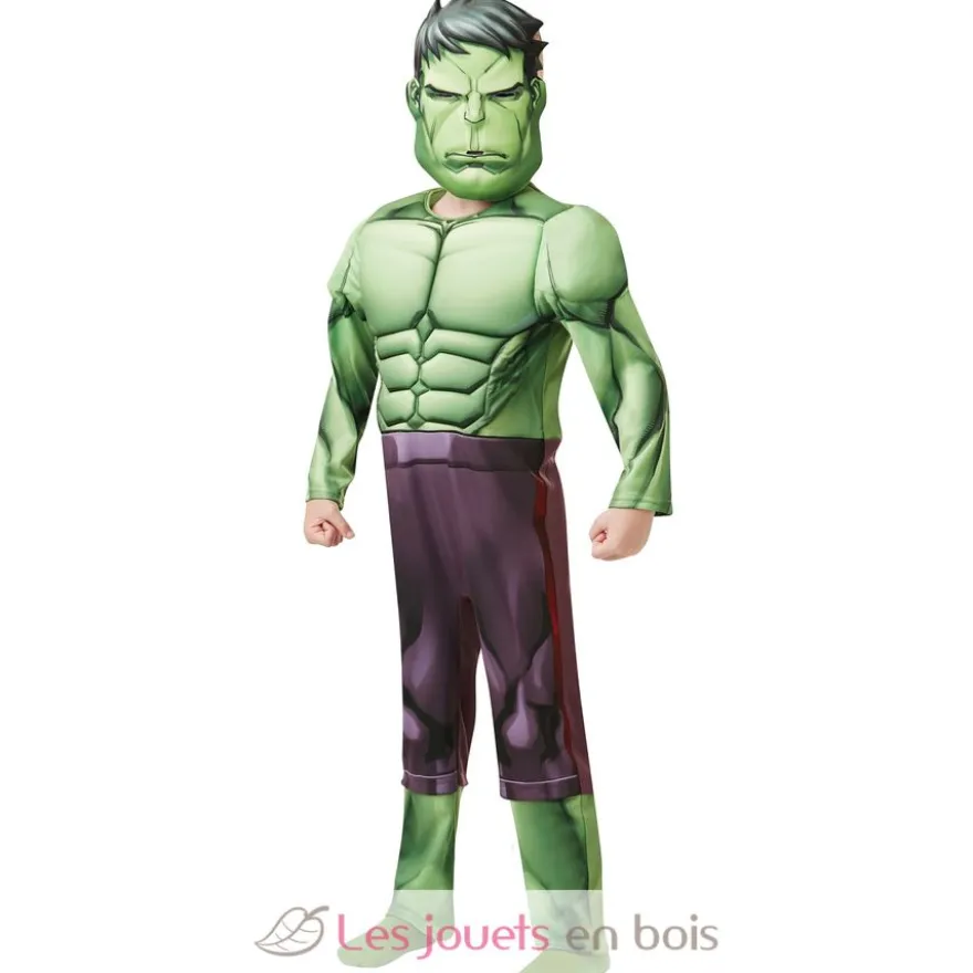 Déguisement Hulk avec muscles 7-8 ans - Rubies