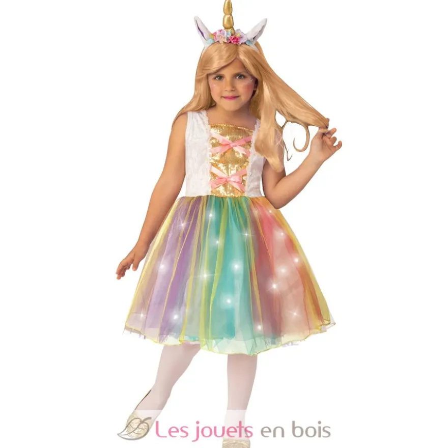 Déguisement licorne lumineuse 8-10 ans - Rubies
