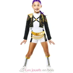 Déguisement luxe Rumi Gold KPop enfant 7-8 ans - Rubies
