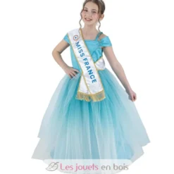 Déguisement Robe Miss France bleue 140 cm - Chaks