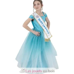 Déguisement Robe Miss France bleue 140 cm - Chaks