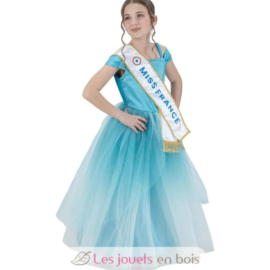 Déguisement Robe Miss France bleue 128 cm - Chaks