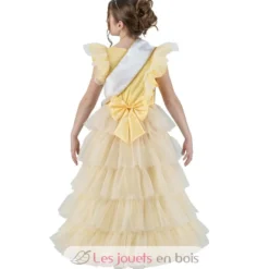 Déguisement Robe Miss France dorée 140 cm - Chaks