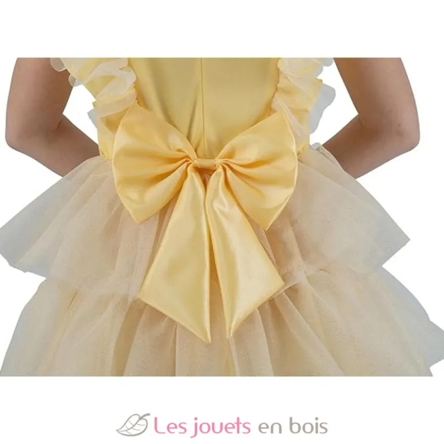 Déguisement Robe Miss France dorée 140 cm - Chaks