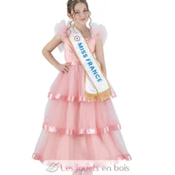 Déguisement Robe Miss France rose 128 cm - Chaks
