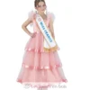 Déguisement Robe Miss France rose 140 cm - Chaks