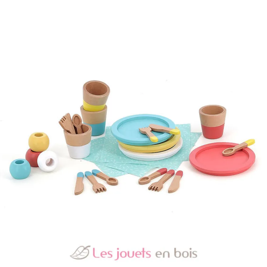 Dinette repas en bois - Vilac