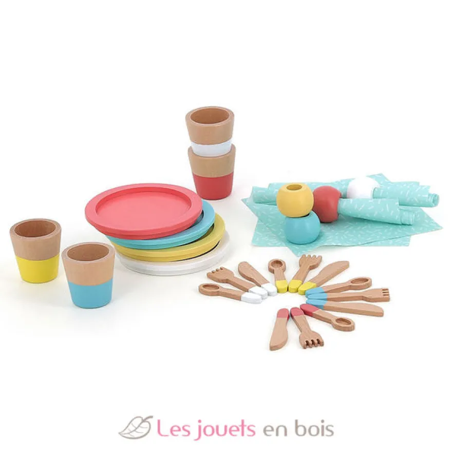 Dinette repas en bois - Vilac