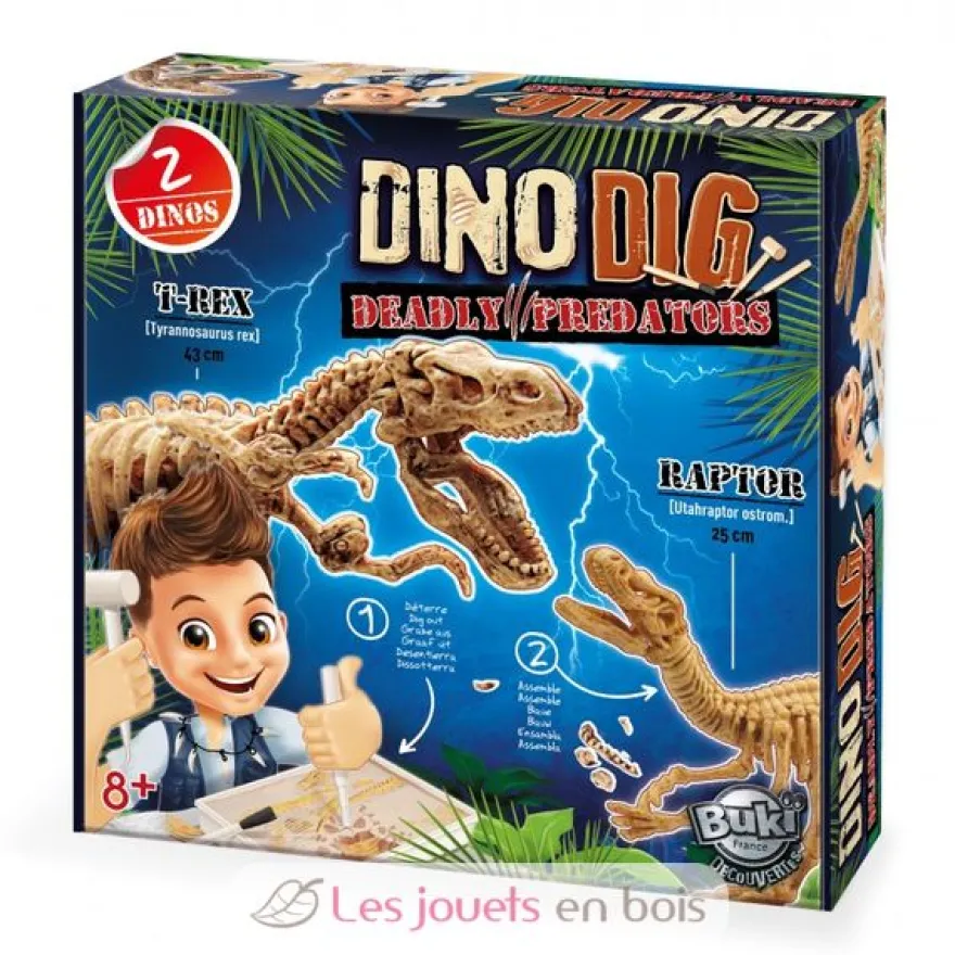 Dino Dig T-Rex et Raptor - Buki France