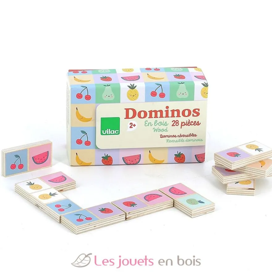 Dominos en bois Fruits et Légumes Sarah Betz - Vilac