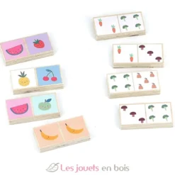 Dominos en bois Fruits et Légumes Sarah Betz - Vilac