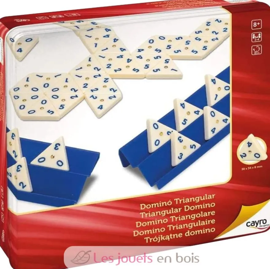Dominos triangulaires - coffret métal - Cayro