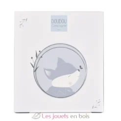 Doudou attache sucette Renard Timo bleu 20 cm - Doudou et Compagnie