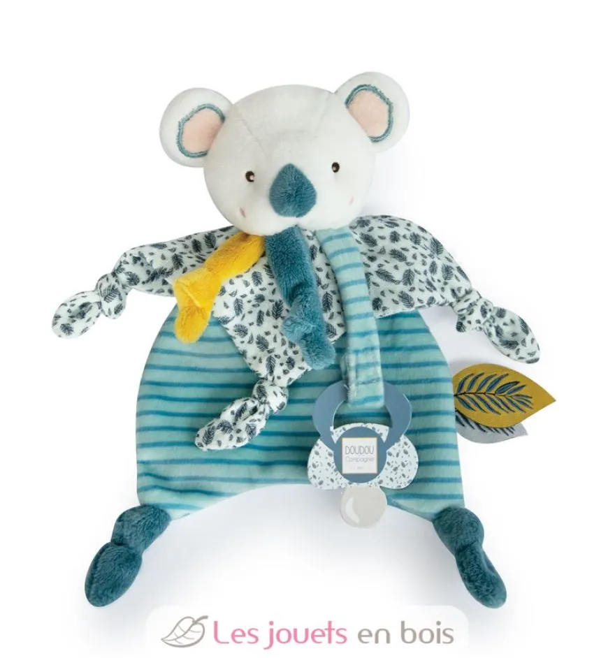 Doudou attache-sucette Yoca le koala - Doudou et Compagnie