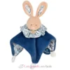 Doudou Boule Lapin bleu 25 cm - Doudou et Compagnie