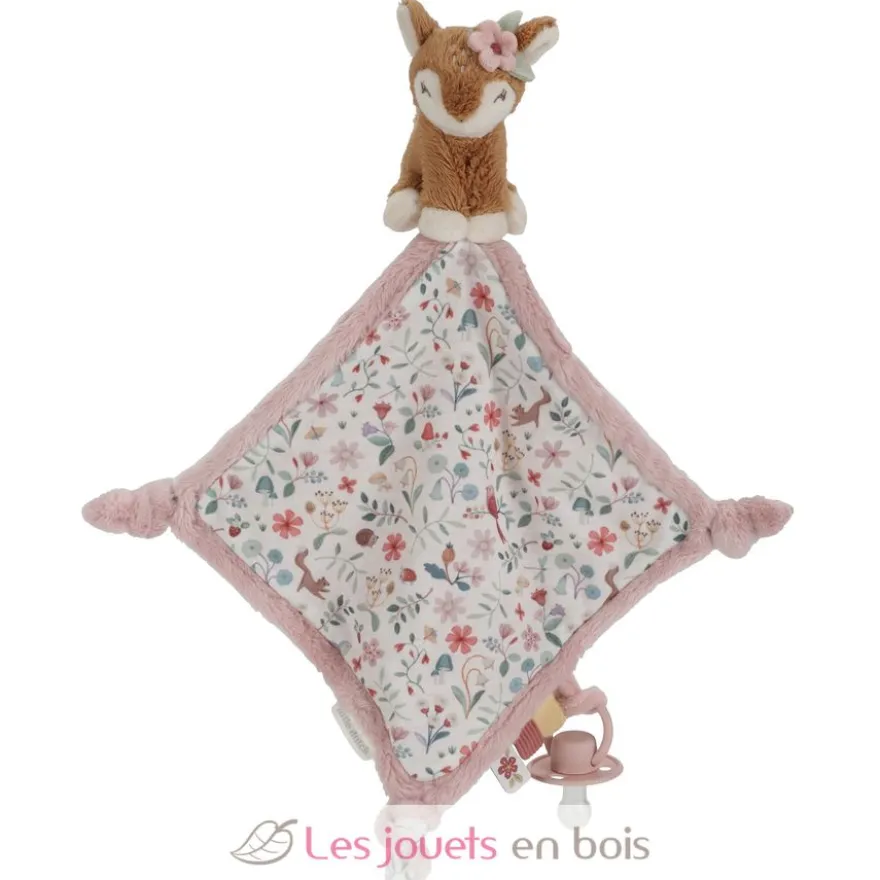 Doudou carré faon Fairy Garden - Little Dutch