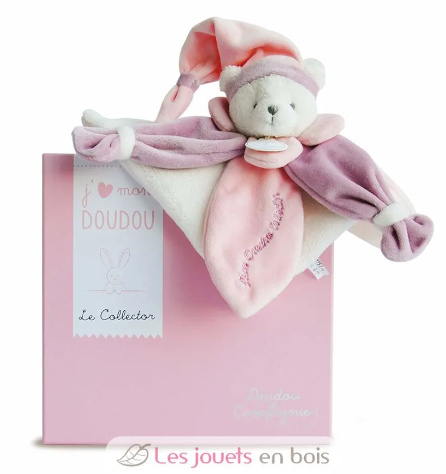 Doudou Collector Ours rose - Doudou et Compagnie