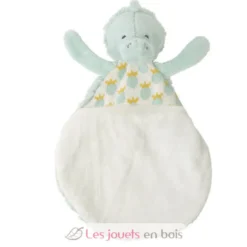 Doudou Crocodile Cooper 26 cm vert d'eau - Happy Horse