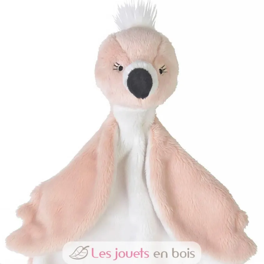 Doudou flamant Fay 26 cm rose - Happy Horse