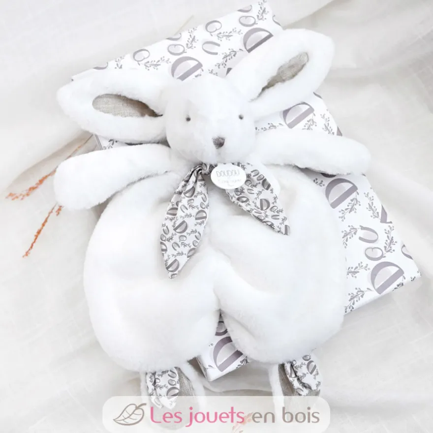 Doudou lapin blanc 29 cm - Doudou et Compagnie