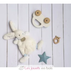 Doudou Lapin Bonbon bleu - Doudou et Compagnie