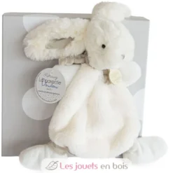 Doudou Lapin Bonbon taupe - Doudou et Compagnie