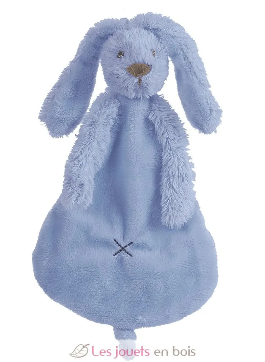 Doudou Lapin Richie bleu 25 cm - Happy Horse