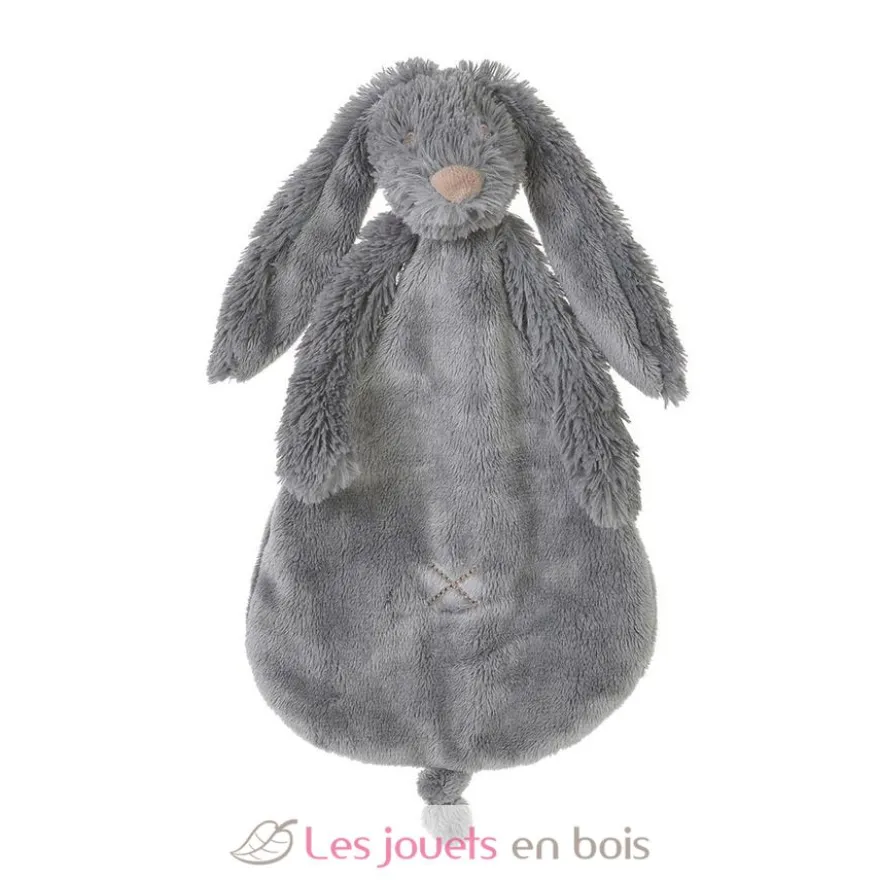 Doudou Lapin Richie gris 25 cm - Happy Horse
