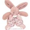 Doudou lapin rose 18 cm - Doudou et Compagnie