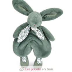 Doudou lapin vert sauge 29 cm - Doudou et Compagnie