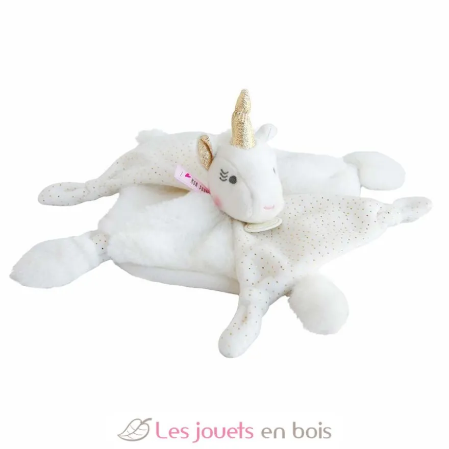 Doudou Lucie la licorne or - Doudou et Compagnie