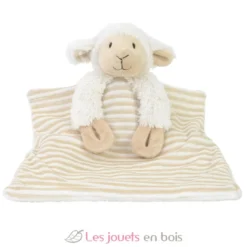 Doudou mouton Locky pliable 16 cm beige - Happy Horse
