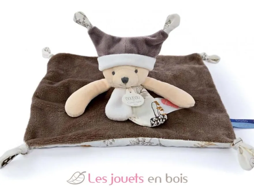 Doudou ours marron à histoires 25 cm - Doudou et Compagnie
