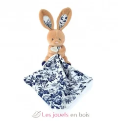 Doudou Pantin Lapin bleu marine 12 cm - Doudou et Compagnie