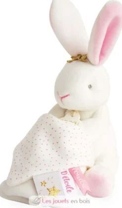 Doudou Pantin Lapin Fleurs - Doudou et Compagnie