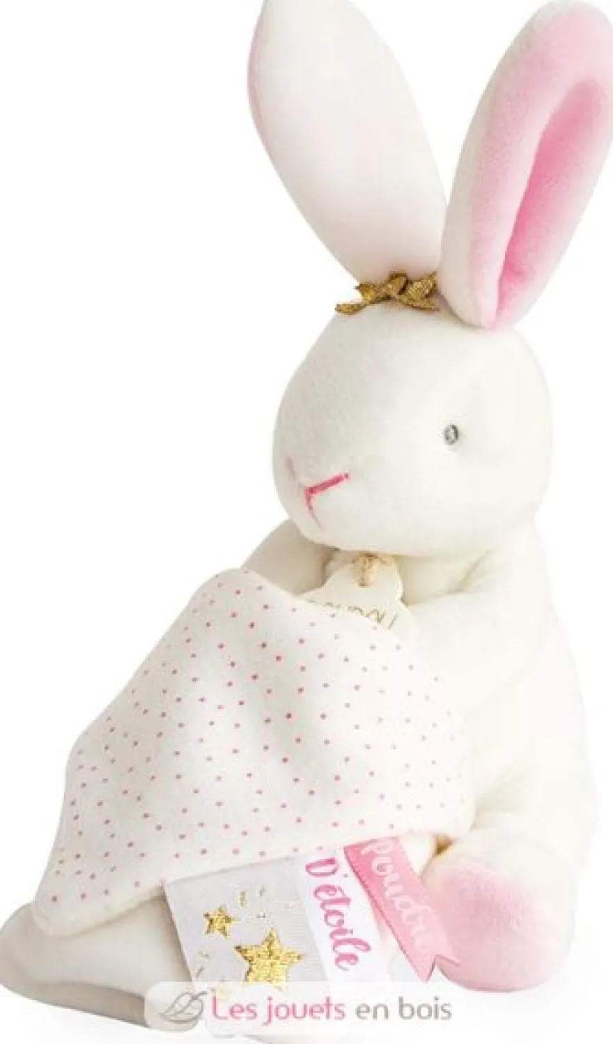 Doudou Pantin Lapin Fleurs - Doudou et Compagnie