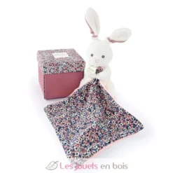 Doudou Pantin Lapin rose 12 cm - Doudou et Compagnie