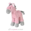 Doudou peluche cheval Hadel 24cm rose - Happy Horse
