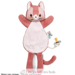 Doudou phosphorescent Jeanne le chat rose - Lilliputiens