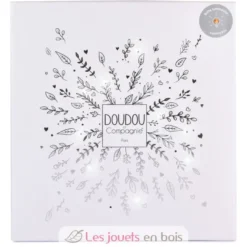 Doudou plat pétales Ours Blanc 25 cm - Doudou et Compagnie