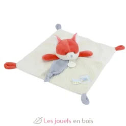 Doudou plat Romarin le renard beige 27 cm - Doudou et Compagnie