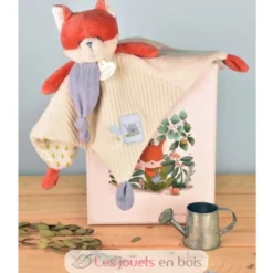 Doudou plat Romarin le renard beige 27 cm - Doudou et Compagnie